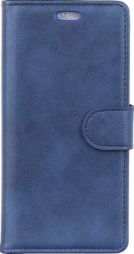 Luxe Book Case Geschikt Voor Huawei P Lite Hoesje Blauw Bol