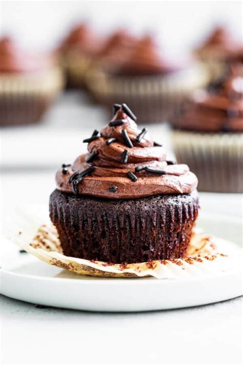 Paleo Chocolate Cupcakes with Chocolate Frosting {Nut Free}