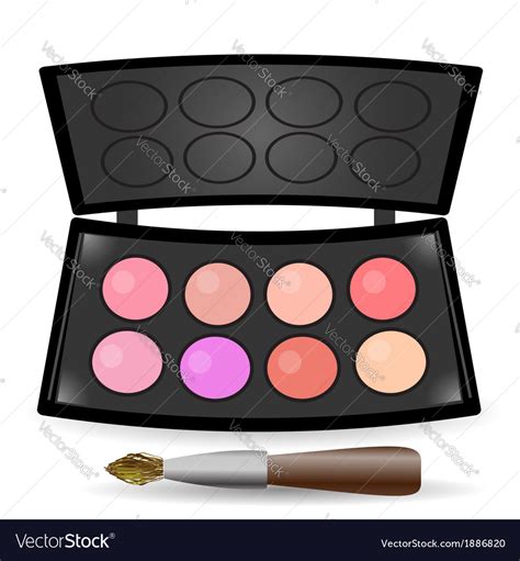 Eyeshadow palette Royalty Free Vector Image - VectorStock