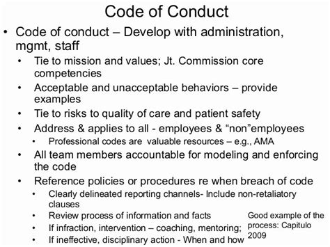 30 Workplace Code Of Conduct Template | Example Document Template