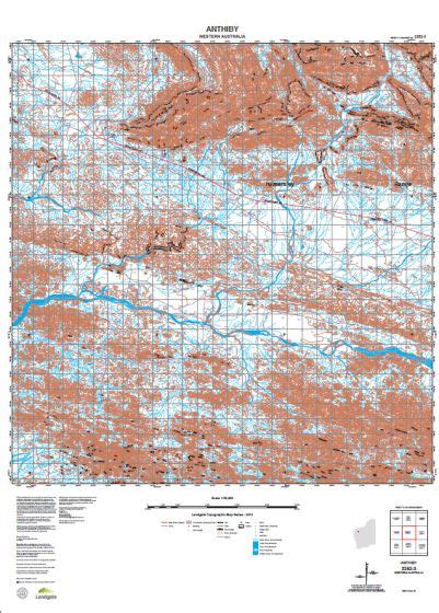 Buy 2252 3 Anthiby Topographic Map By Landgate 2015 The Chart And Map Shop