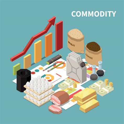 Commodity Market Growth Composition Vector Illustration 2950797 Vector