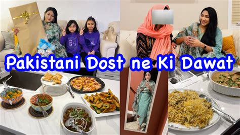 meri pakistani dost ne ki naye saal ki pehli dawat family vlog