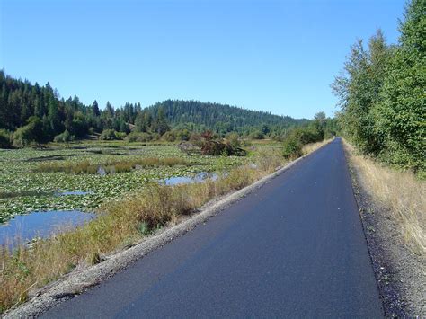 Trail of the Couer d' alenes rail-trail in Idaho