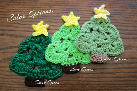 Christmas Tree Coasters Crochet Coasters Christmas Coasters | Etsy