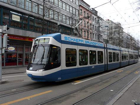 Vbz Tram Be Unterwegs Auf Der Linie Am