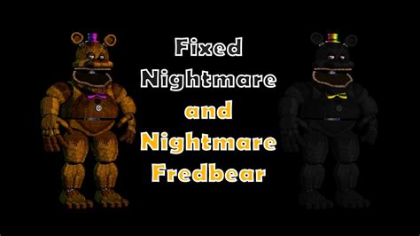 Speed Edit Fixed Nightmare Fredbear And Nightmare Fnaf Youtube