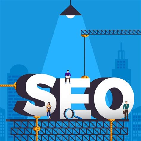 Conceito De Design Plano Seo Motor De Busca Otimizar Ilustrar