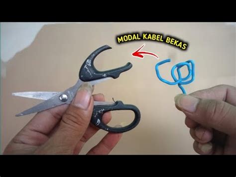 Cara Mudah Memperbaiki Gagang Gunting Patah Dengan Kabel Bekas Youtube