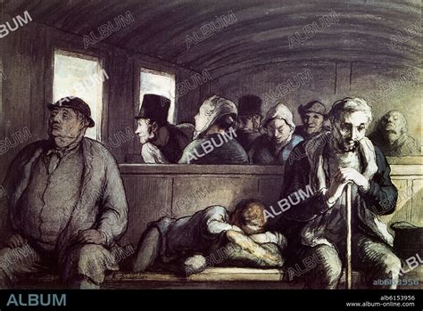 HONORE DAUMIER 1808 1879 VAGON DE TERCERA CLASE 1862 64 REALISMO