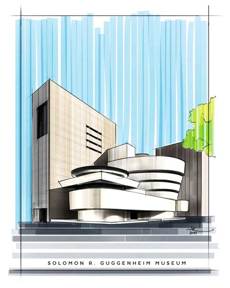 Guggenheim Museum New York Frank Lloyd Wright Architecture Design