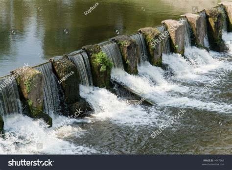 Cascade Overflow Dam On Small River Stock Photo Shutterstock