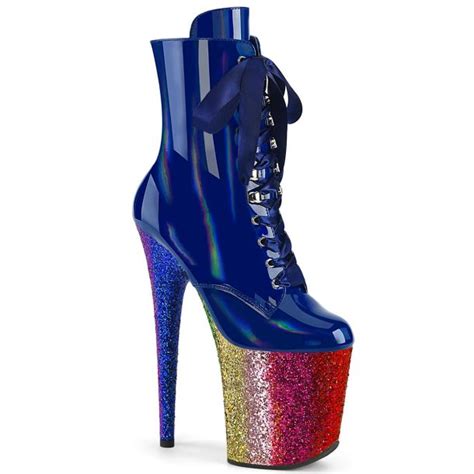 Pleaser Flamingo Chrs Royalblau Crazy Heels