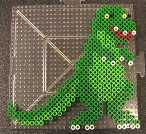 T Rex Perler1 By Flood7585 On DeviantArt In 2020 Perler Beads Perler