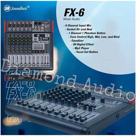 Jual Mixer Audio Soundbest Fx Usb Bluetooth Original Mixing Fx