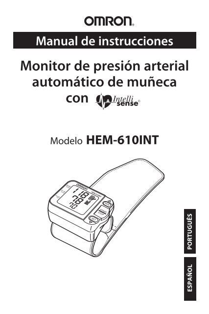 Monitor de presión arterial automático de muñeca con Omron