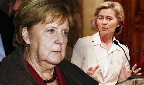 Eu Latest Merkel Sick Of Waiting For Von Der Leyen German Leader In