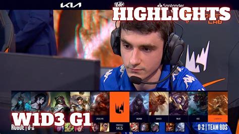 RGE Vs BDS Highlights Week 1 Day 3 LEC Spring 2024 Rogue Vs Team