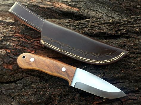 CUSTOM HANDMADE HIGH Corban Steel SCANDI GRIND BUSHCRAFT KNIFE HANDLE ...