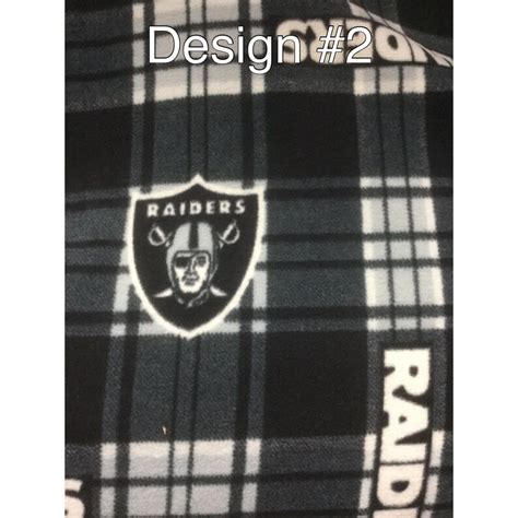 Oakland Raiders Fleece Tie Blanket | Etsy