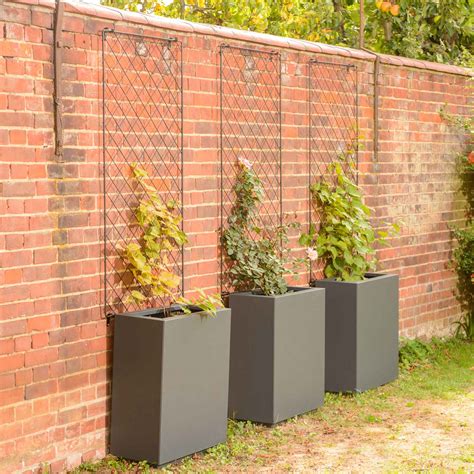 Rectangle Metal Planter In Anthracite Grey Harrod Horticultural