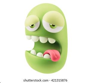 Spleepy Emoji Cartoon 3d Rendering Stock Illustration 421315876