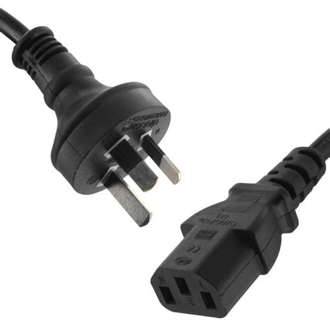 Au 3 Pin To Iec Kettle Plug 240v 10a Mains Power Lead Cable Cord Selby