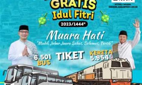 Pemprov Jabar Sediakan Ribu Tiket Mudik Gratis