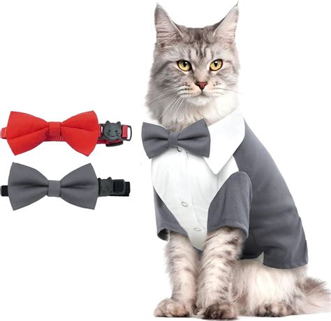 Bonaweite Hairless Cat Tuxedo Shirt，cat Clothes For Cats