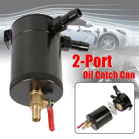 Universal Oil Catch Can Compact Baffled Port Aluminum Reservoir Oil