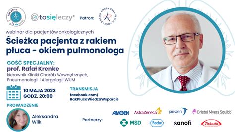 Ścieżka pacjenta z rakiem płuca okiem pulmonologa webinar 10 05 2023