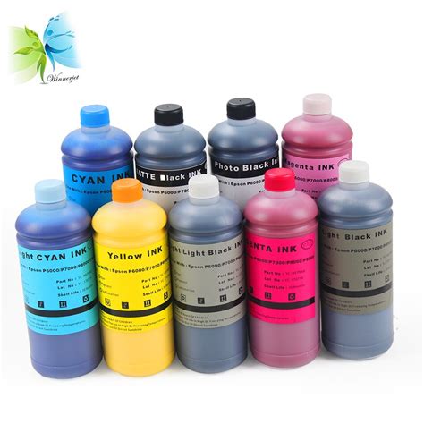 Tinta De Pigmento Winnerjet Para Epson P6000 P8000 Printer 1000ml