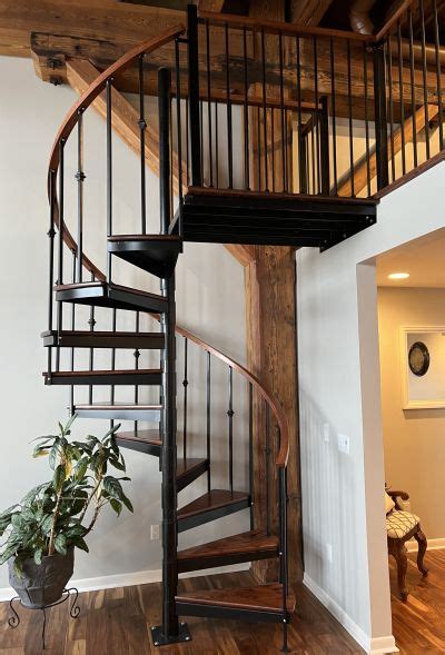 Metal And Wood Staircases Standard Spiral Stair Manufacturer Stairways Inc