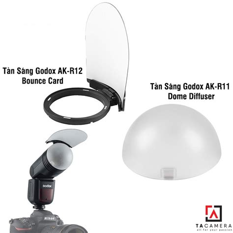 Combo T N S Ng Godox Ak R Bounce Card Ak R Dome Diffuser Shopee