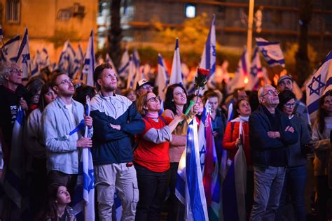 Israel Más De 115000 Personas Se Manifiestan Un Sábado Más Contra La