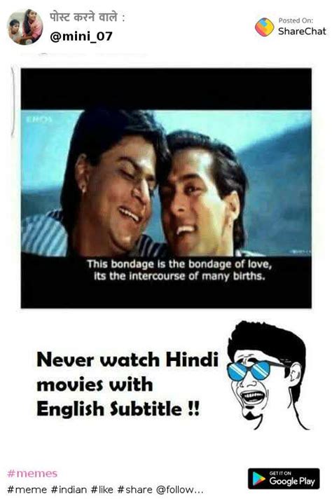 Bollywood Memes Instagram