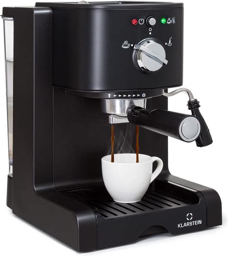 KLARSTEIN Cafetiere avec Mousseur de Lait Cafetières 1 25L Machines à