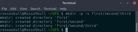 How To Create Directory In Linux Mkdir Command Geeksforgeeks