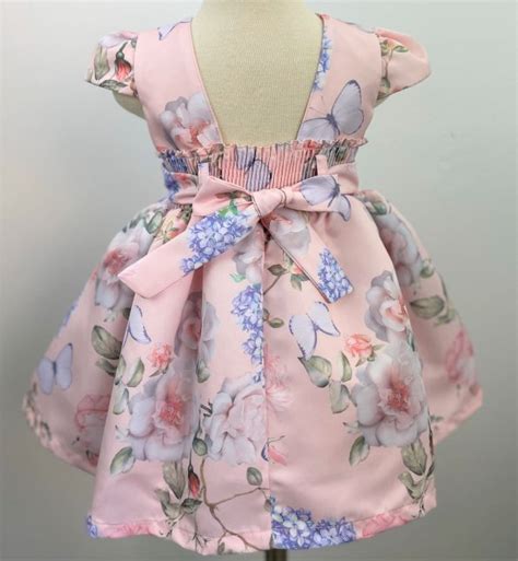 Vestido Cattai Beb Floral E Borboletas