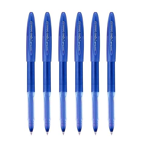 UNI BALL Signo Gelstick UM 170 0 7mm Gel Pen Blue Ink Pack Of 6