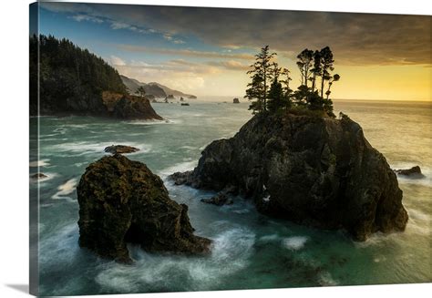 Sea Stacks At Sunset Samuel H Boardman State Scenic Corridor Oregon