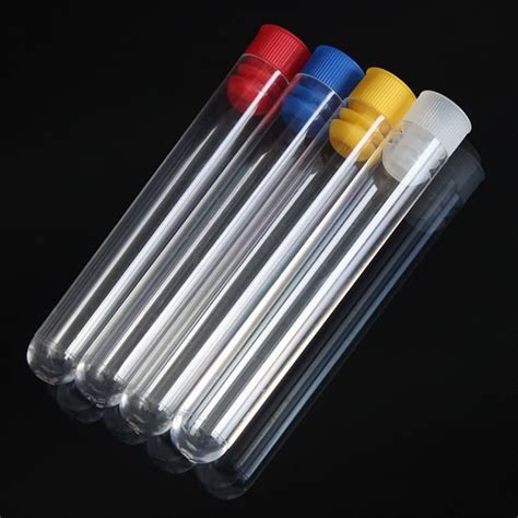 China CE Approved Clear Plastic Disposable Test Tube With Screw Cap