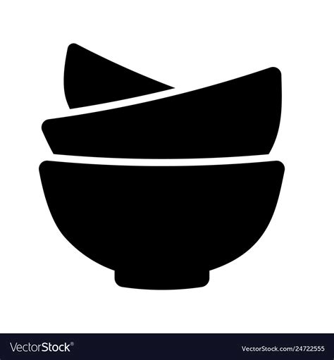 Bowls icon Royalty Free Vector Image - VectorStock