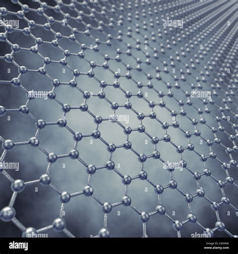 Graphene Sheet Model 3d Illustration Stock Photo Alamy