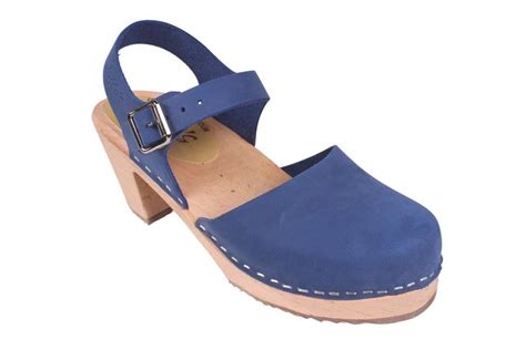 Highwood Mary Jane Clogs Lazuli Blue Lotta From Stockholm