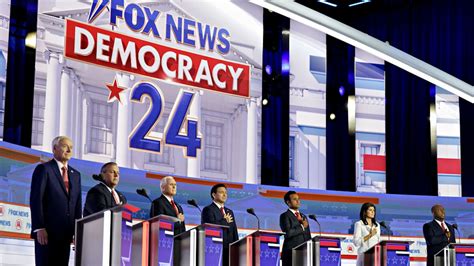 2024 Gop Presidential Debate Live Updates As Eight Republicans Face