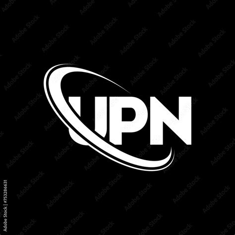 UPN logo. UPN letter. UPN letter logo design. Initials UPN logo linked with circle and uppercase ...