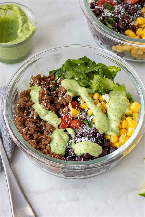 Taco Salad Meal Prep Stephanie Kay Nutrition