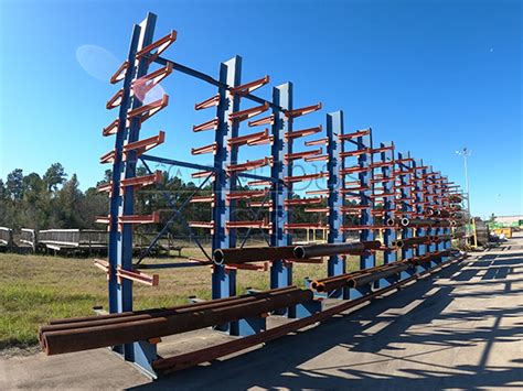 Used 29 Arms Frazier Structural Cantilever Warehouse Rack Company Inc