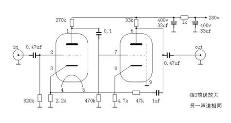 6n2电子管前级电路图百度知道
